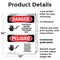 Signmission Electrical Hazard Authorized Only Bilingual Danger Sign, Plastic, 10in W x 14in L, 2PK OS-2PACK-DS-P-1014-VS-1197 - alternate 5